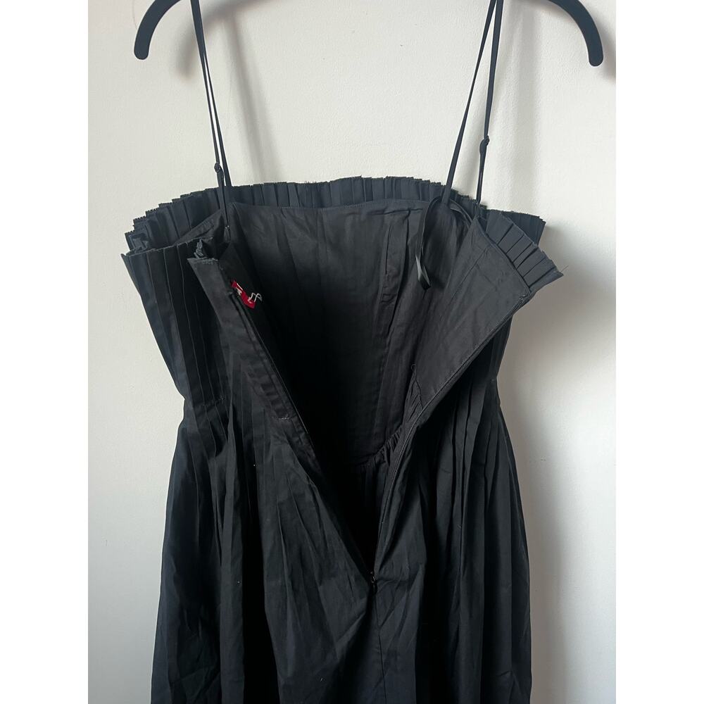 STAUD Black Strapless Midi Dress - Picture 9 of 12